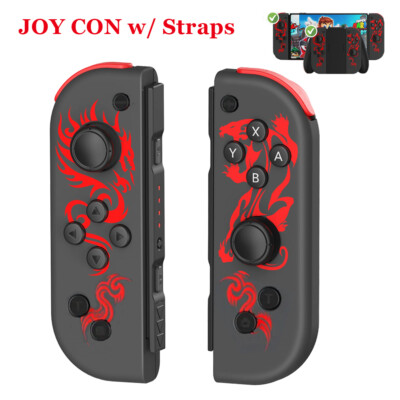 For Nintendo Switch Joy Con L & R Bluetooth Wireless Gamepad Controller RED US
