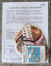 Herrschners Caroling Animals Ornaments Cross Stitch 57-1670 NEW/SEALED