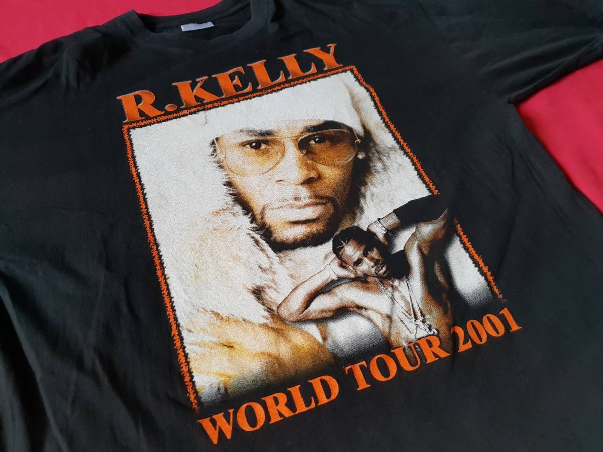 RARE VIntage R.KELLY world tour 2001 T SHIRT HIP HOP RAP TEE tupac
