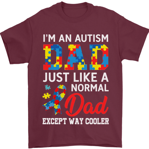 Autismus Dad Autistisch Vatertag Asd Herren 100% Baumwolle - Picture 26 of 102