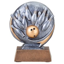 Bowling MX500 Series Trophy with 3 lines of custom text