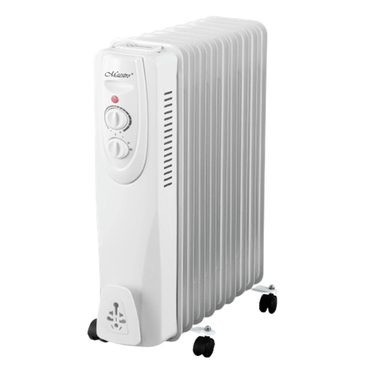 Radiateur électrique Maestro 2000W à 9 ailettes avec thermostat réglable MR-950