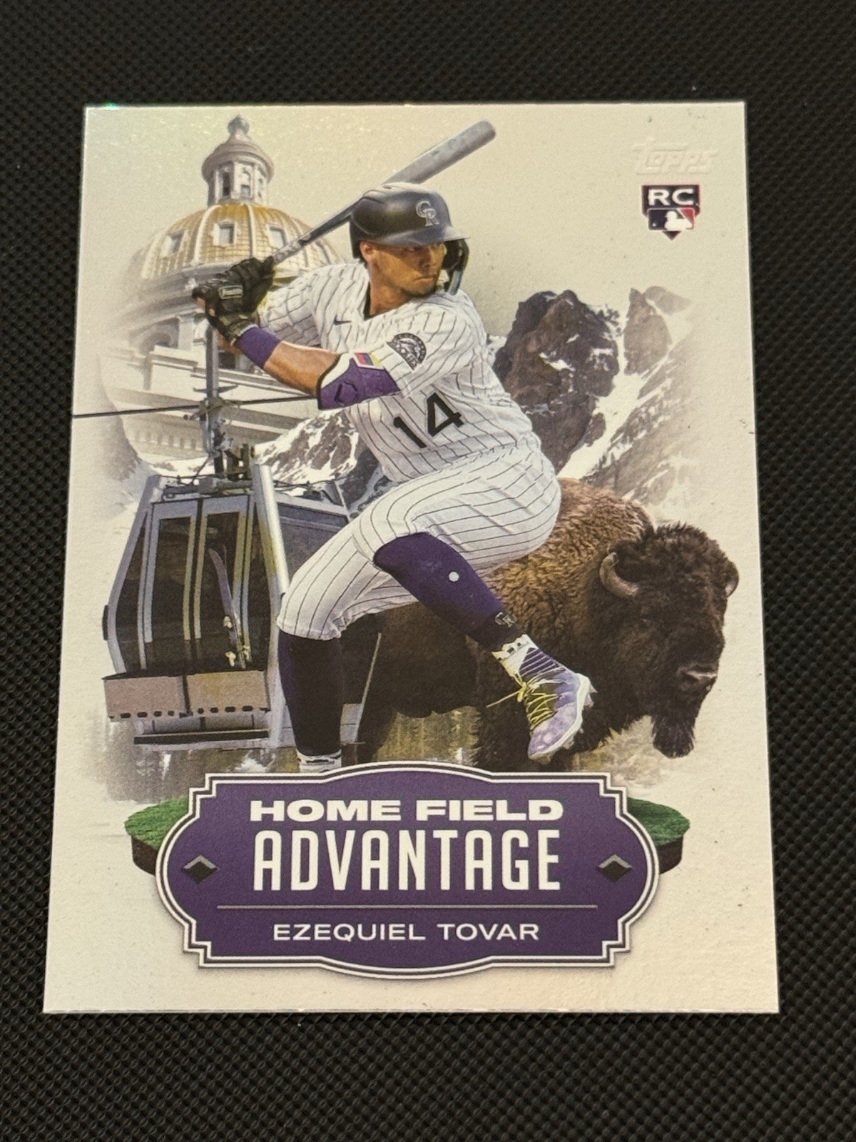 2023 Topps Update Ezequiel Tovar Home Field Advantage RC Rookie #HA-22 Rockies