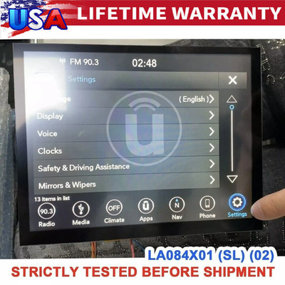 2017-2021 Dodge RAM 1500 2500 3500 4500 8.4'' Uconnect LCD Monitor Touch Screen