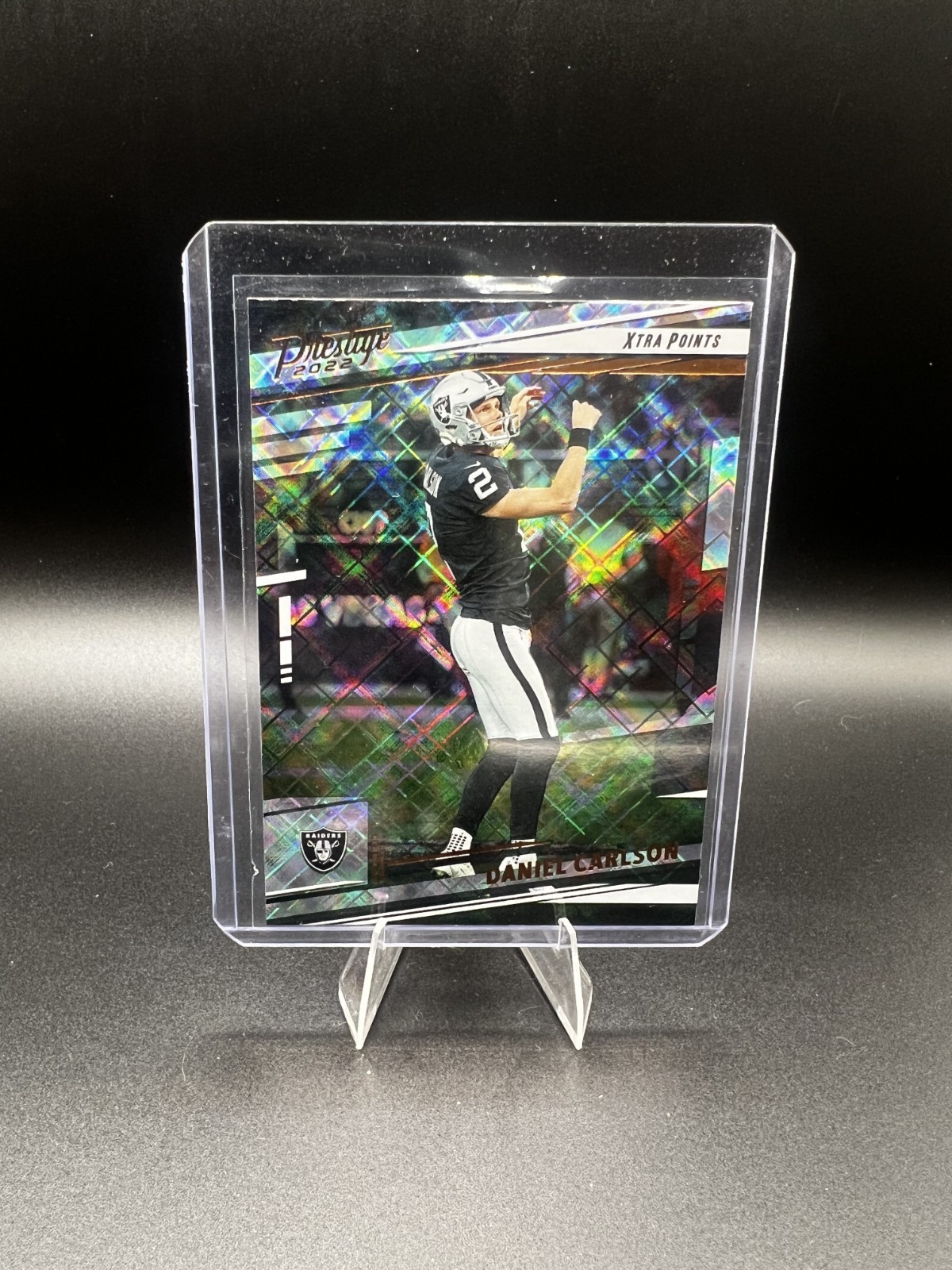 2022 Panini Prestige - Daniel Carlson #178 Xtra Points Galaxy
