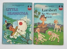 Walt Disney Lambert The Sheepish Lion & Little Hiawatha 1977 Hardcover Lot