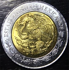 2013 Mo Mexico 2 Pesos Bi-Metallic World Coin Bu Uncirculated