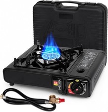 Dual Fuel Stove W/ Butane Propane Compatibility Portable Camping Stove Outdoor