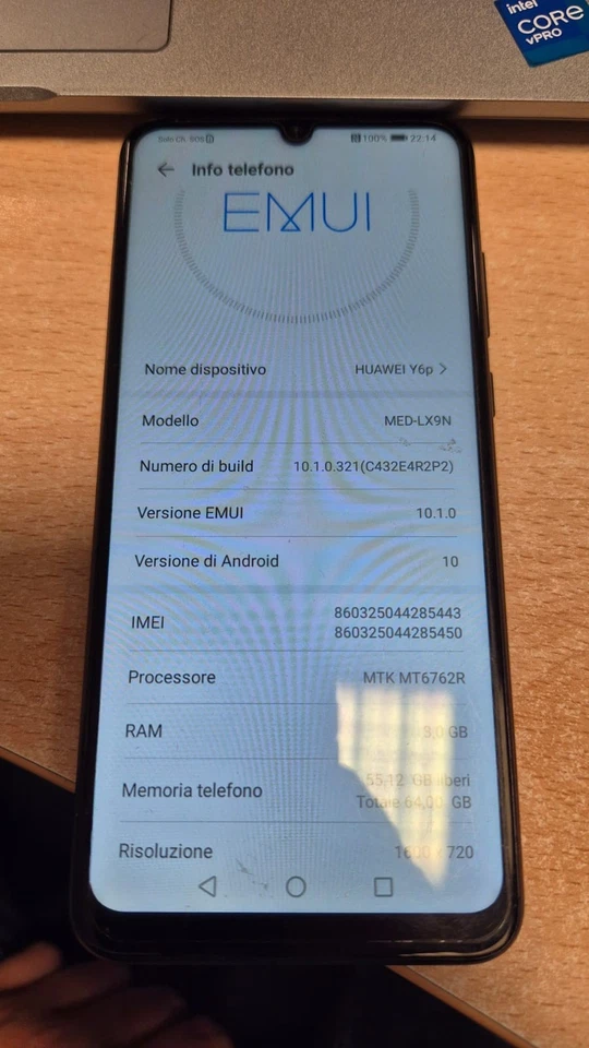 Huawei Y6P Nero dual SIM Impeccabile - Immagine 4 di 4