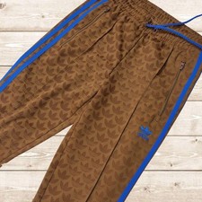 Adidas Women S Vhtf Monogram Originals Track Pants All-Over Pattern Brown Limit