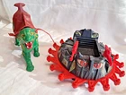 Vintage 1980s MOTU Roton & Battle Cat Lot Mattel He-Man Toy Taiwan Hong Kong