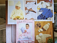 Lot of 5 Baby Books Knitting Patterns All Sir...