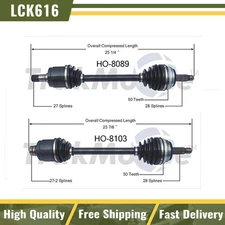 Pair of Front CV Joint Axle Shafts fits for Honda CR-V 1997-2001 SurTrack Set