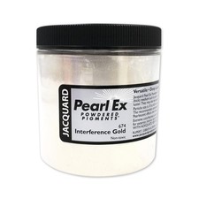 Jacquard Pearl Ex Pigment Powder 4oz Interference Gold Loose Mica Powder Epoxy