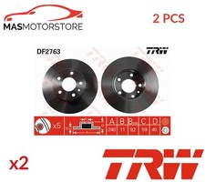 BREMSSCHEIBEN SATZ PAAR HINTEN TRW DF2763 2PCS A FÜR ALFA ROMEO SPIDER,GTV