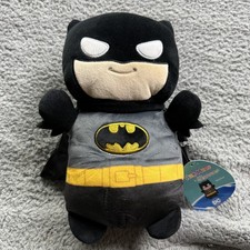 Squishmallows Batman HugMees Plush Small Black Gray Stuffed Toy New With Tags