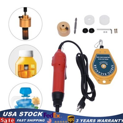 Electric Bottle Capping Machine Manual Screw Capper Cap Sealing Tool 10-30mm