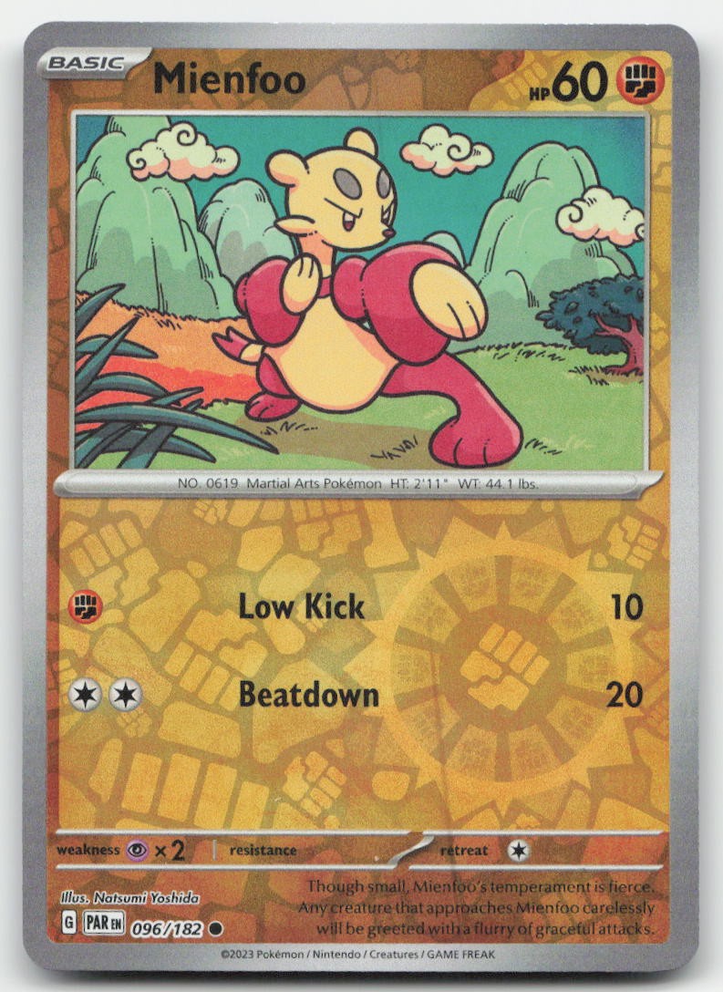 Mienfoo Reverse Holo SV04: Paradox Rift 096/182 NM