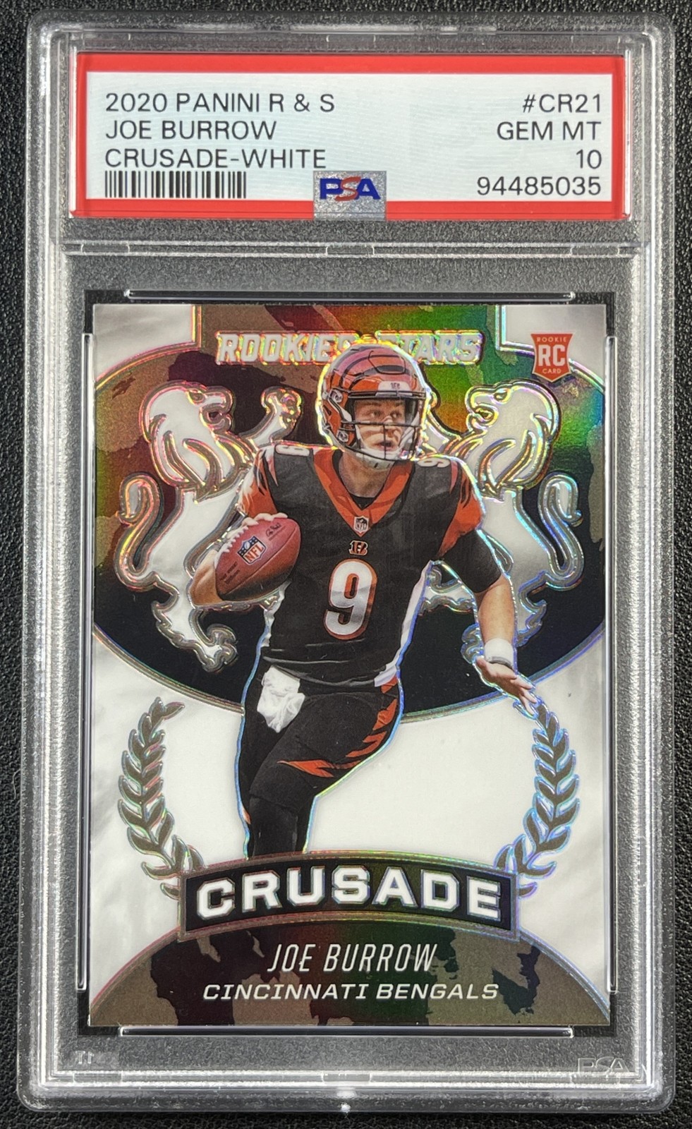 Joe Burrow Panini Rookies & Stars Crusade #CR21 White