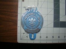 Vintage Style Aaa Honor Member License Plate Topper Automobile Club Southern Ca.