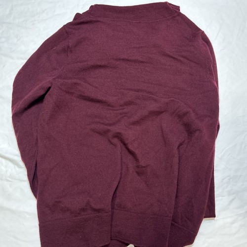 Talbots Women's Turtleneck Sweater Pullover Maroon 100% Merino Wool Preppy Sz 2X - Picture 7 of 7