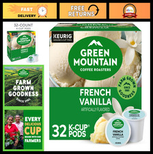 French Vanilla Coffee K-Cup Pods, Light Roast, 32 Count, Single Serve, Gourmet B