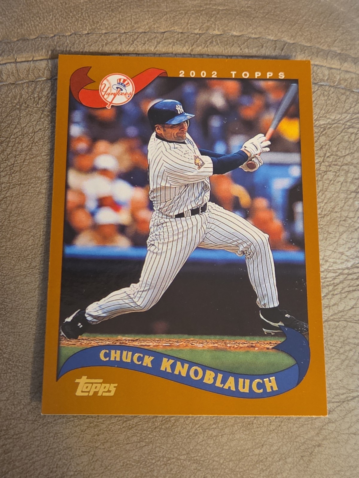 2002 Topps #220 Chuck Knoblauch New York Yankees