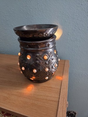Scentsy MARGOT Pearl Bronze Wax Warmer Full Size - Retired - Model DSW-MARG