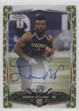 2014 Topps Chrome STS Camo Refractor Rookie /99 Damien Williams #220 Auto ms9