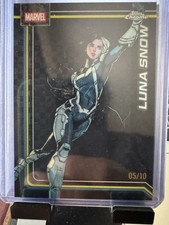2026 Topps Chrome Sapphire Marvel Comics #132 Luna Snow Black Ice Refractor 5/10