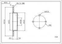2X Hart 214 281 Bremsscheibe Passend FüR Nissan