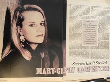 Mary Chapin Carpenter, Three Page Vintage Clipping