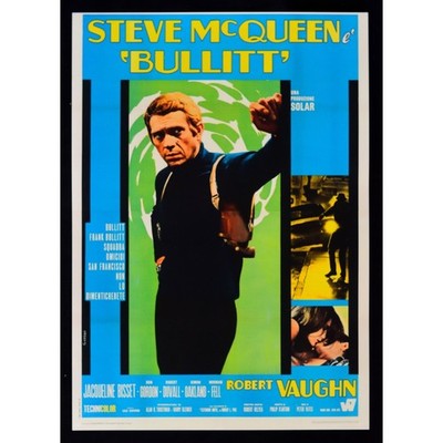 Plakat BULLITT Steve McQueen Peter Yates Robert Vaughn Waffe CAT2