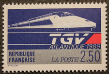 Timbre - FRANCE - TGV Atlantique - Neuf** - YT2607 - 1989
