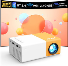 Mini Projector Wifi Portable Movie Projector 1080P, Phone Screen Can Be Mirrored