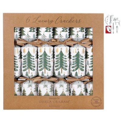 Gisela Graham Weihnachtsbaum Design Knacker 6er Set festliches Geschirr Deko