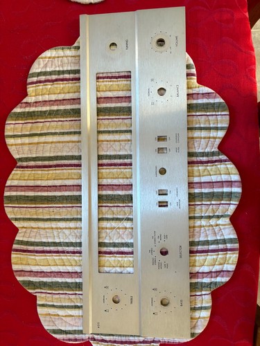 fisher 400 tube receiver front plate