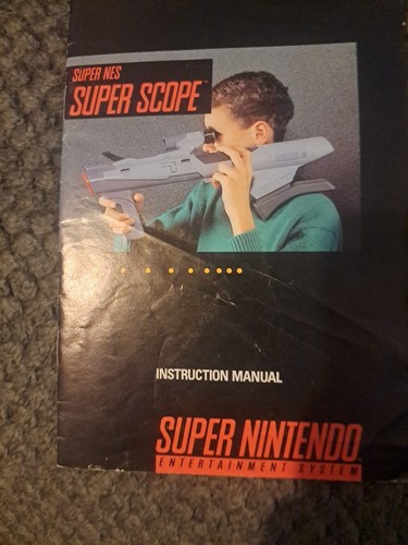 Vintafe 1992 Super NES Super Scope SNES Super Nintendo manual de instrucciones solamente - Imagen 3 de 6