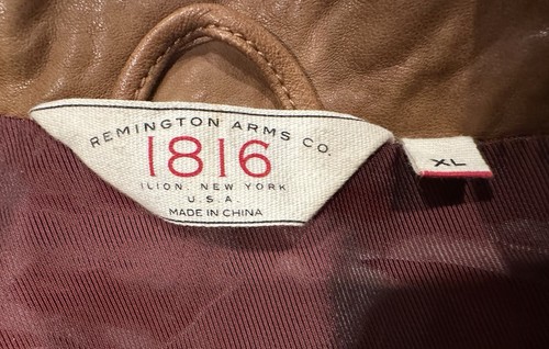 Remington Arms Co 1816 Expedition Leather Vest XL - Picture 2 of 5
