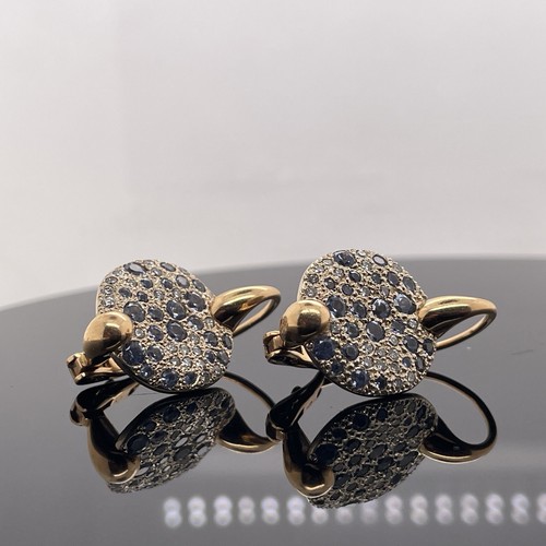 Pomellato Sabbia 18K Yellow Gold Blue Topaz Drop Earrings $8500