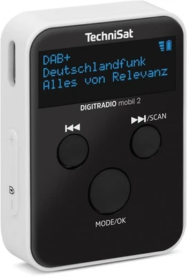 TechniSat DIGITRADIO mobil 2 Portables DAB+/FM Mini-Radio Akku Kopfhörer s/w - Bild 1 von 4