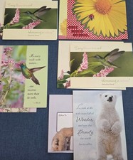 Lot of 5 Beautifully Designed Blank Note Cards/Matching Envelopes New Loose