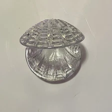 WATERFORD Crystal Art Glass Sea Shell Seashell Trinket Box Tray