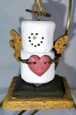 S'mores Ornament Angel Wings Heart Resin Metal Hanging Standing Midwest Original