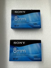 2 Sony 8mm P6120MPR 120 minute MP 8 Standard Video Cassettes - New Sealed
