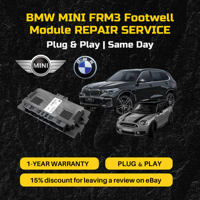 BMW MINI FRM3 Footwell Module REPAIR SERVICE Coded Plug & Play   Same Day  