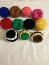 Crochet New Hacky Sack Foot Bag, Kickball, Fun StressBall