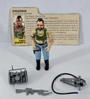 S-645 VINTAGE 1980'S HASBRO GI JOE RIPPER - COMPLETE WITH FILE CARD