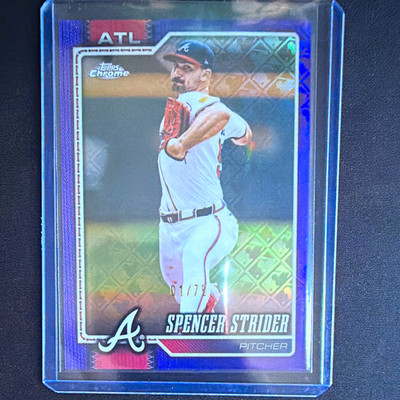 Topps 2026 Chrome Spencer Strider Atlanta Braves #110 Logofractor 1 /75