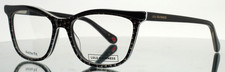 LULU GUINNESS L892 BLC Black White Womens Petite Cat Eye Eyeglasses 50-16-135